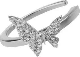 Lana Jewelry 14k Gold Diamond Butterfly Ear Cuff in White Gold at Nordstrom