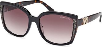 Guess GM00013 05B Womens Sunglasses Black Size 59