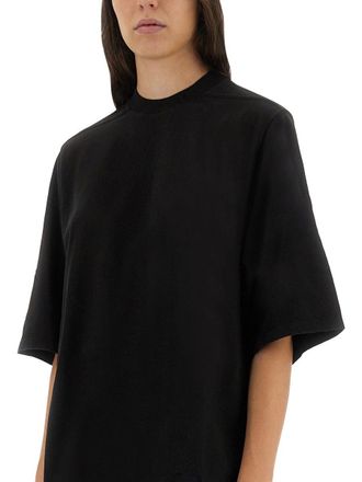 Rick Owens Oversized Cotton T-Shirt - Black