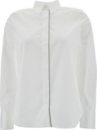 Brunello Cucinelli Straight-point Collared Buttoned Shirt