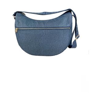 Borbonese Tassen, Dames, Blauw, ONE Size, Leer, Luna Bag
