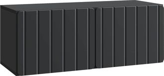 vidaXL Mueble De Tv De Pared 78,5 X 31 X 30 Cm Negro Vidaxl