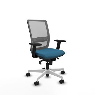 Piqueras y Crespo Silla De Oficina Piqueras Y Crespo Haches Gris Blanco Ergon&oacute;mica