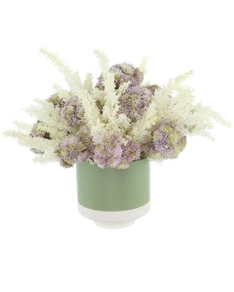 Creative Displays Inc. Sedum & Pampas Arranged In Ceramic Pot