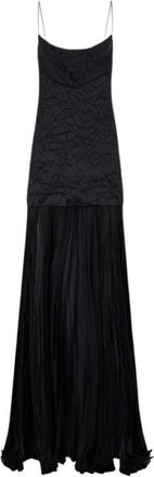 Roberto Cavalli Dames, Jurken, Zwart, Maat: 2XS Zijde