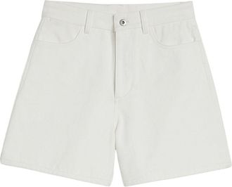 Jil Sander High waist denim shorts - Wit