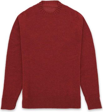 Fortela Merino Wool Crewneck Sweater in Red at Nordstrom, Size Xx-Large Eu