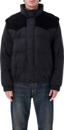 Isabel Marant Isabel Marant Mens Dawson Short Puffer Jacket In Cotton And Velvet - Black - Size X-Large