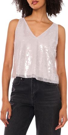 1.State Sequin V-Neck Tank in Silver Mist at Nordstrom Rack, Size Xx-Large