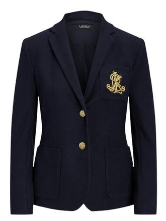 Ralph Lauren Navy Blue Single-breasted Blazer