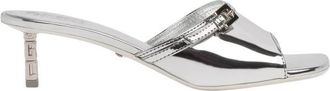 GCDS Mirror Logo Chain Sandalen - Dames - Muiltjes - Grijs - 36 EU - Schoenen