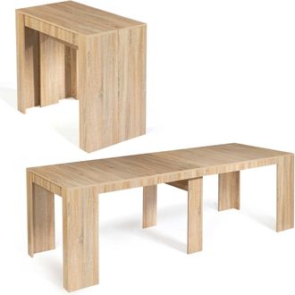 IDMarket Consolle Allungabile Orlando, 10 Posti, 235 Cm, Legno Effetto Faggio