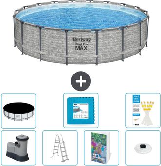 Bestway Piscina Bestway Steel Pro Max Redonda - 549x122 Cm - 8-piezas S674