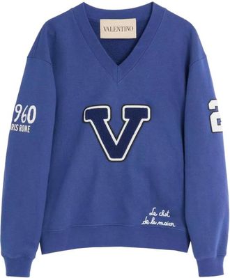Valentino Embroidered Cotton Sweatshirt