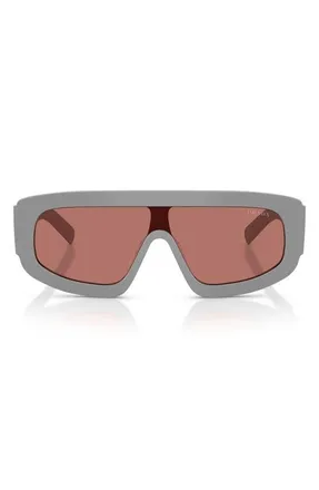Prada 124mm Oversize Irregular Sunglasses in Cement /Bordeaux at Nordstrom