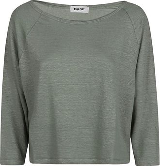 base Linen Boat-neck Sweater