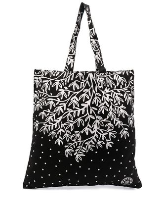 10 Corso Como graphic print tote bag - unisex - Cotton - One Size - Black