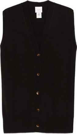 Alysi Gilet con bottoni - Marrone