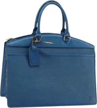 Louis Vuitton Pre-owned Handbags, female, Blue, Size: ONE SIZE Pre-owned Riviera Hand Bag