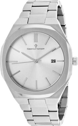 Christian Van Sant Octavius Slim Quartz Silver Dial Mens Watch CV0521