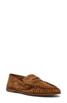 Steve Madden Stewart Convertible Penny Loafer in Chestnut Suede at Nordstrom, Size 5.5