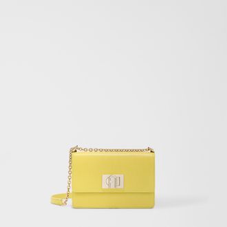 Furla 1927 Borsa A Tracolla Mini M Yellow Giallo Pelle Stampata Donna