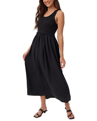 Bella Dahl Linen-Blend Midi Dress