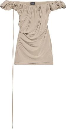 Jacquemus La Robe Ciceri Jersey Mini Jurk - Dames - Korte kleedjes - Beige - M - Kleedjes