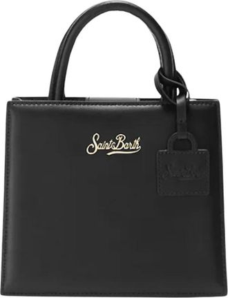 MC2 Saint Barth La Shop Bag Mini - Dames - Handtassen - Zwart - ONE Size - Leer - Tassen
