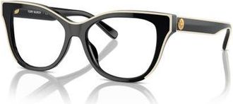 Tory Burch 54mm Cat Eye optical glasses in Black at Nordstrom