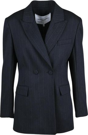 Margaux Lonnberg Giacca Lunga - Dames - Blazers - Blauw - S - Wol - Jassen