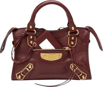 Balenciaga Tassen, Dames, Rood, ONE Size, Katoen, Le City Uptown Mini Bag