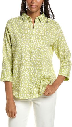 Foxcroft Margie 3/4-Sleeve Cheetah Shirt