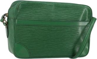 Louis Vuitton Pre-owned Cross Body Bag - Dames - Vintage Schoudertas - Groen - ONE Size - Leer - Vintage