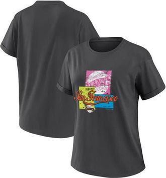 WEAR by Erin Andrews Womens WEAR by Erin Andrews Charcoal San Francisco Giants Domestic Box Color Boyfriend T-Shirt at Nordstrom, Size Xx-Large