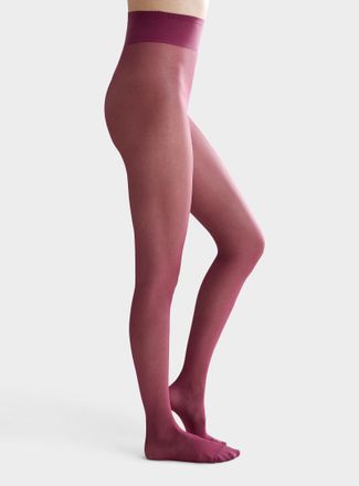 Simons Womens Solid sheer pantyhose Exclusive collection from Italy