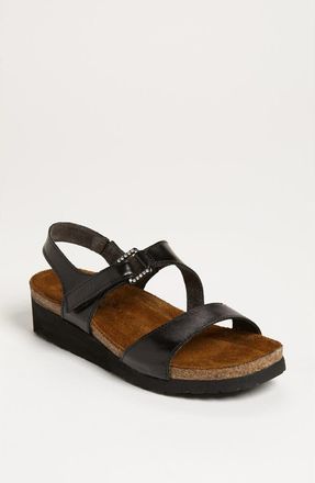 Naot Pamela Sandal in Black Madras at Nordstrom Rack, Size 10Us / 41Eu