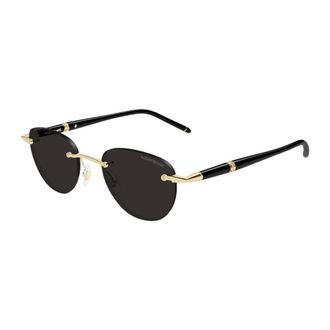 Montblanc Sunglasses, male, Yellow, Size: 48 MM Panthos Sunglasses