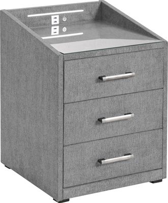 ED EXCITING DESIGN Nachtkonsole »Moon« mit LED-Beleuchtung und USB-Anschluss & USB-C-Anschluss