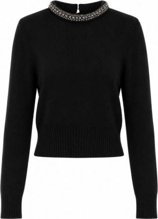 Pinko Berlino Trui - Dames - Ronde hals truien - Zwart - XS - Truien & Vesten