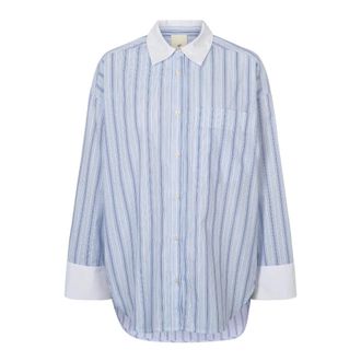Julie Fagerholt - Heartmade Blouses & Hemden - Dames - Blouses & Shirts - Blauw - Maat: L