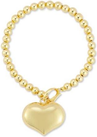 Glaze Jewelry Puffy Heart Bracelet in Gold at Nordstrom Rack