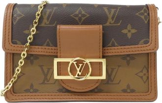 Louis Vuitton Brown Coated Canvas Chain/Shoulder Wallet (Pre-Owned)