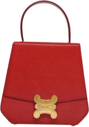 Celine Pre-owned Handbags, female, Red, Size: ONE SIZE Pre-owned Leather Handbag