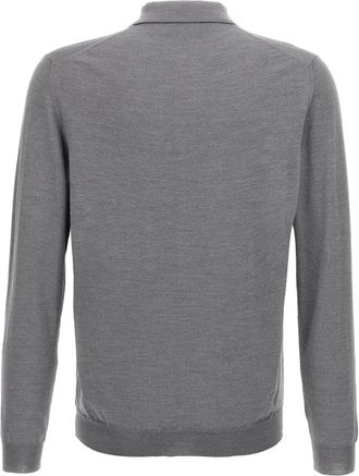 Zanone Virgin Wool Polo - Gray