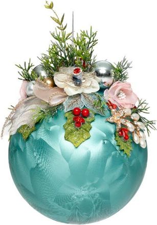 Mark Roberts Floral Jeweled Ornament, Frosted, Blue in Frosted Blue at Nordstrom