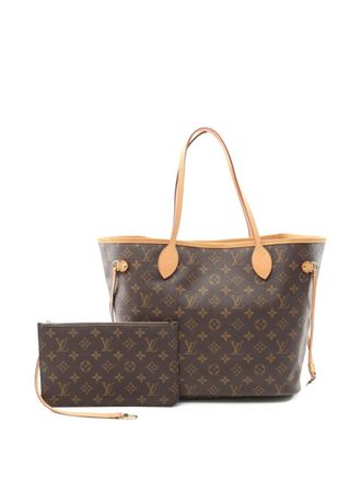 Louis Vuitton monogram neverfull tote bag - Brown