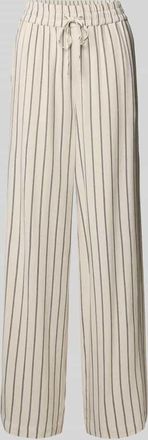 Selected Loose Fit Stoffhose aus Viskose-Leinen-Mix Modell VIVA in Beige, Gr&ouml;&szlig;e 36