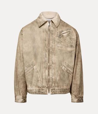 Vivienne Westwood Piranha Jacket Marble Denim Washed-beige XL Men