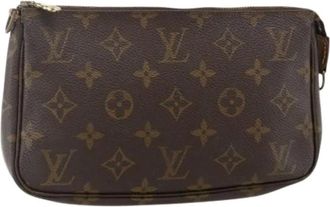 Louis Vuitton Pre-owned Clutches, female, Brown, Size: ONE SIZE Pre-owned Pouch